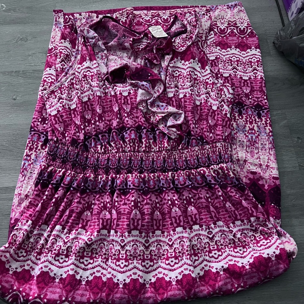 Pink sleeveless dress
